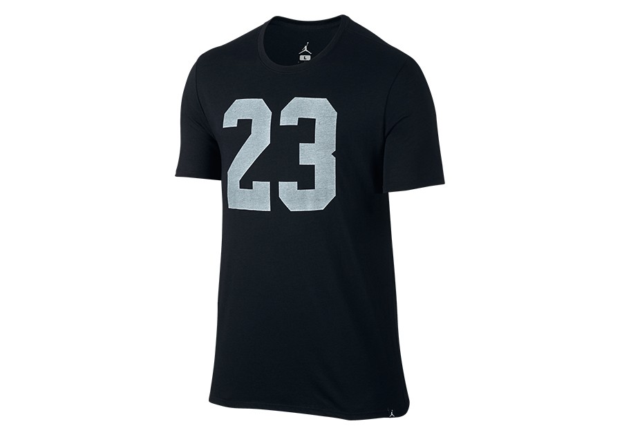 NIKE AIR JORDAN JSW ICONIC 23 TEE BLACK price 25.00 Basketzone