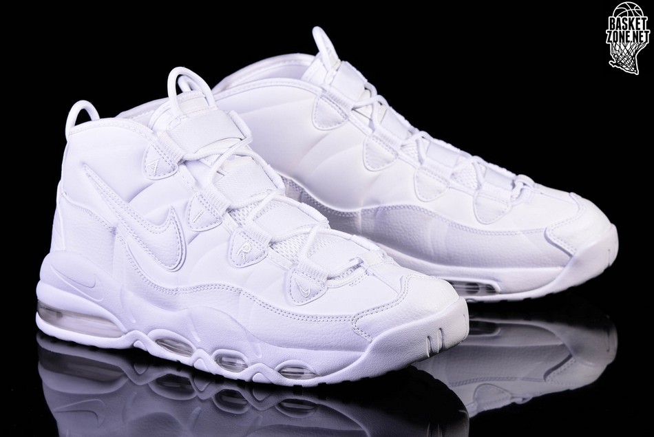 nike air max uptempo 95 triple white