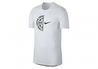 NIKE FLY CLOUDS DRY BASKETBALL TEE WHITE
