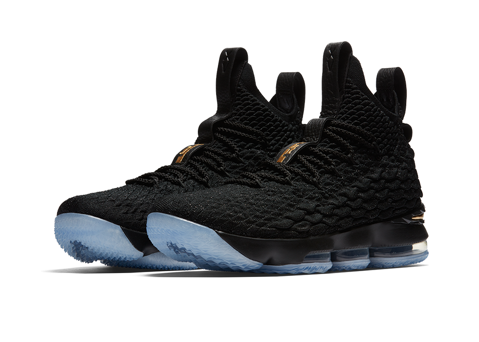 NIKE LEBRON 15 BLACK METTALIC GOLD