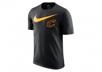 NIKE NBA CLEVELAND CAVALIERS SWOOSH LOGO DRY TEE BLACK