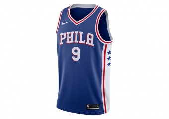 NIKE NBA PHILADELPHIA 76ERS DARIO ŠARIC SWINGMAN ROAD JERSEY RUSH BLUE