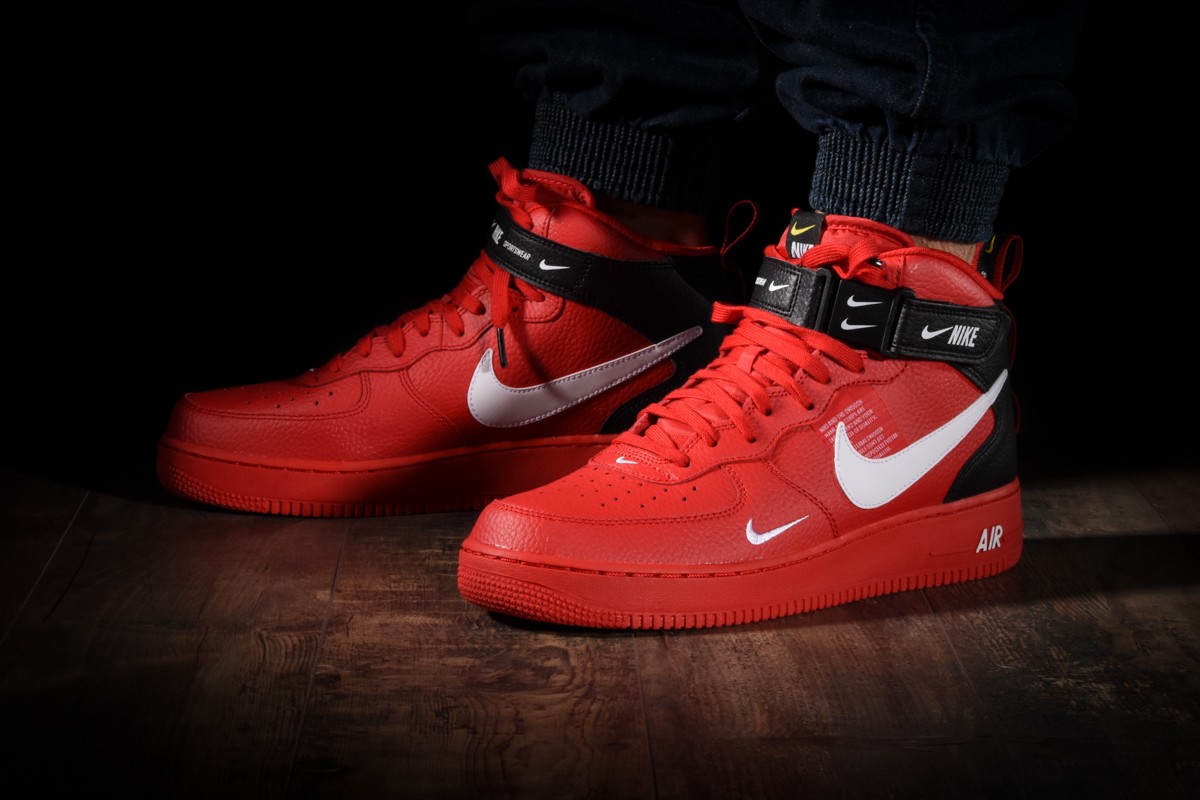 NIKE AIR FORCE 1 MID '07 LV8 UTILITY RED for £110.00 | kicksmaniac.com