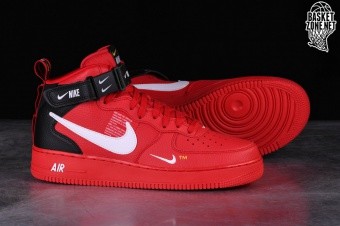 nike air force one mid 07 lv8 red