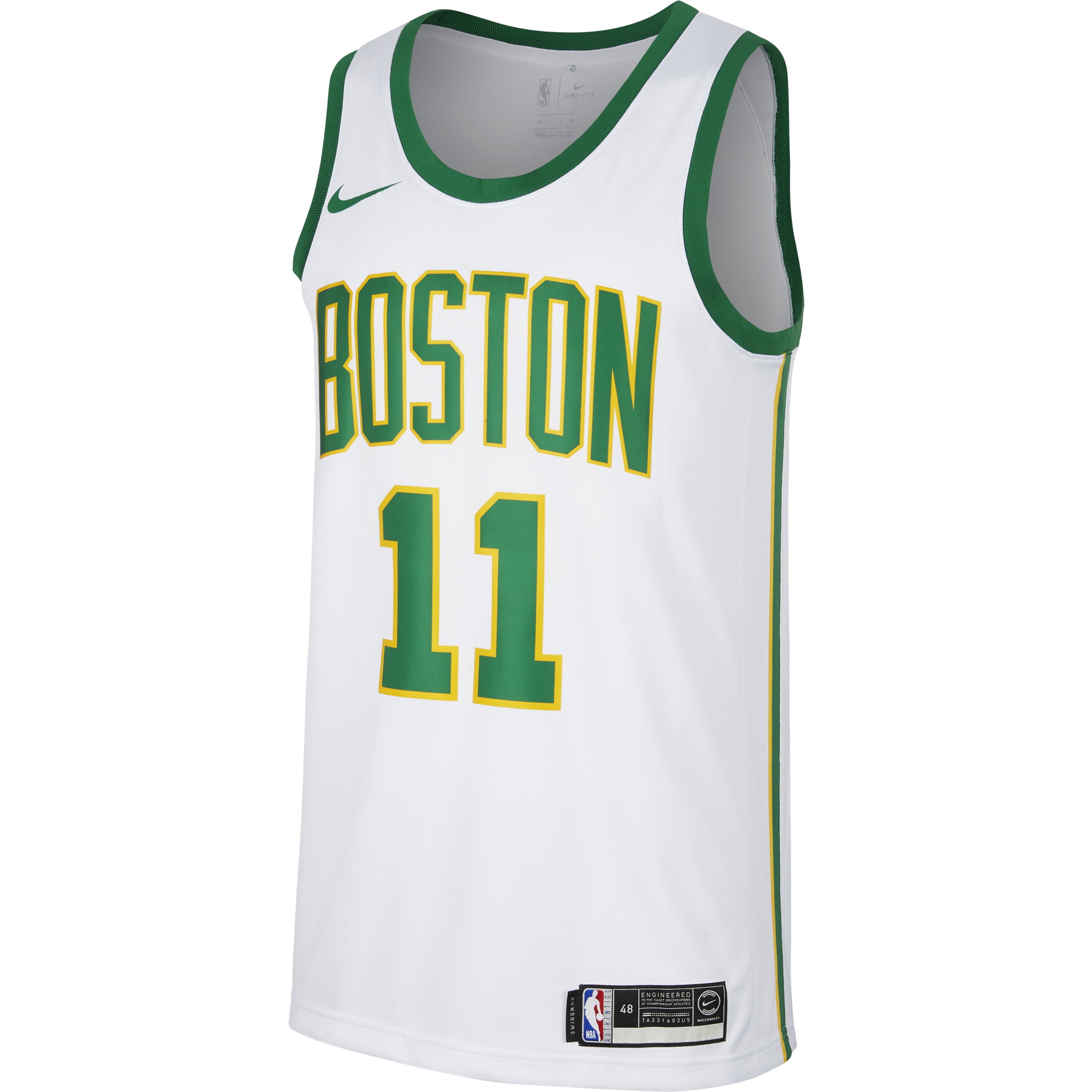 NIKE NBA BOSTON CELTICS KYRIE IRVING SWINGMAN JERSEY WHITE