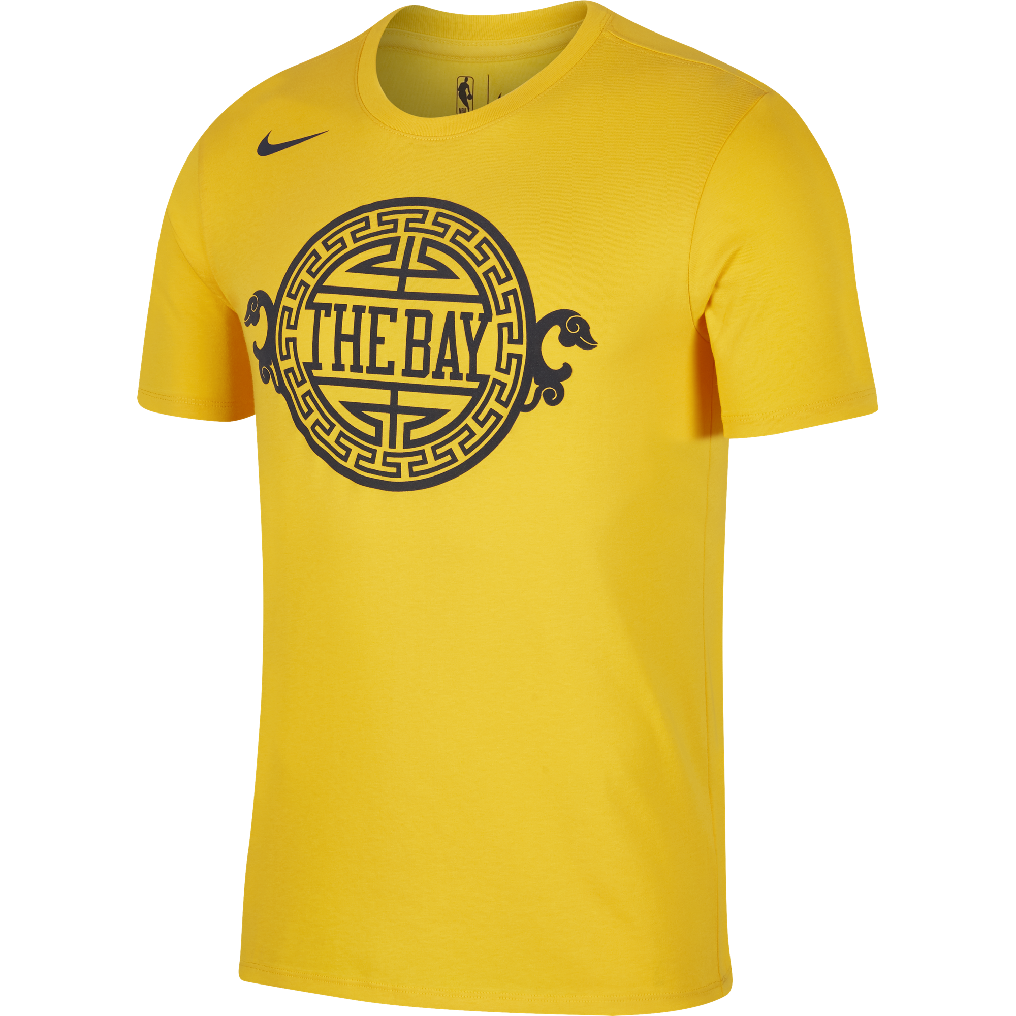 NIKE NBA GOLDEN STATE WARRIORS DRY TEE UNIVERSITY GOLD