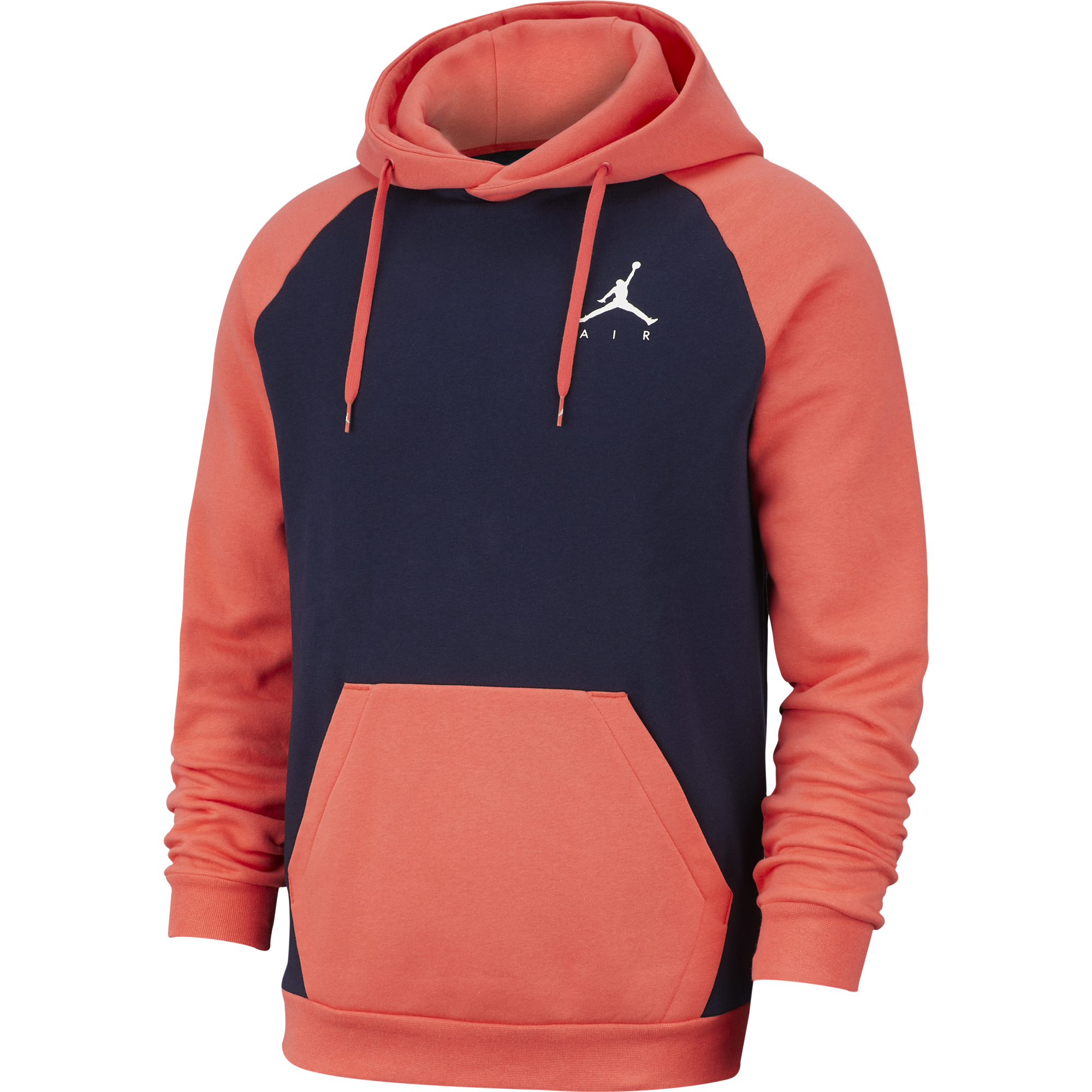 NIKE AIR JORDAN SPORTSWEAR JUMPMAN FLEECE PULLOVER OBSIDIAN EMBER GLOW