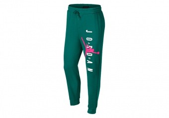 NIKE AIR JORDAN JUMPMAN AIR LIGHTWEIGHT FLEECE PANTS MYSTIC GREEN