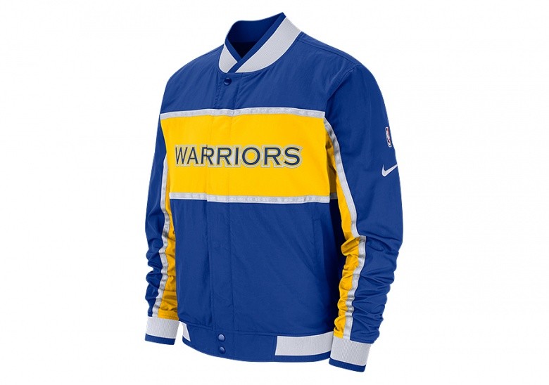 warriors warm up jacket nike