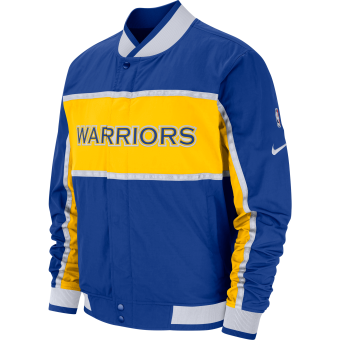 NIKE NBA GOLDEN STATE WARRIORS COURTSIDE ICON JACKET RUSH BLUE