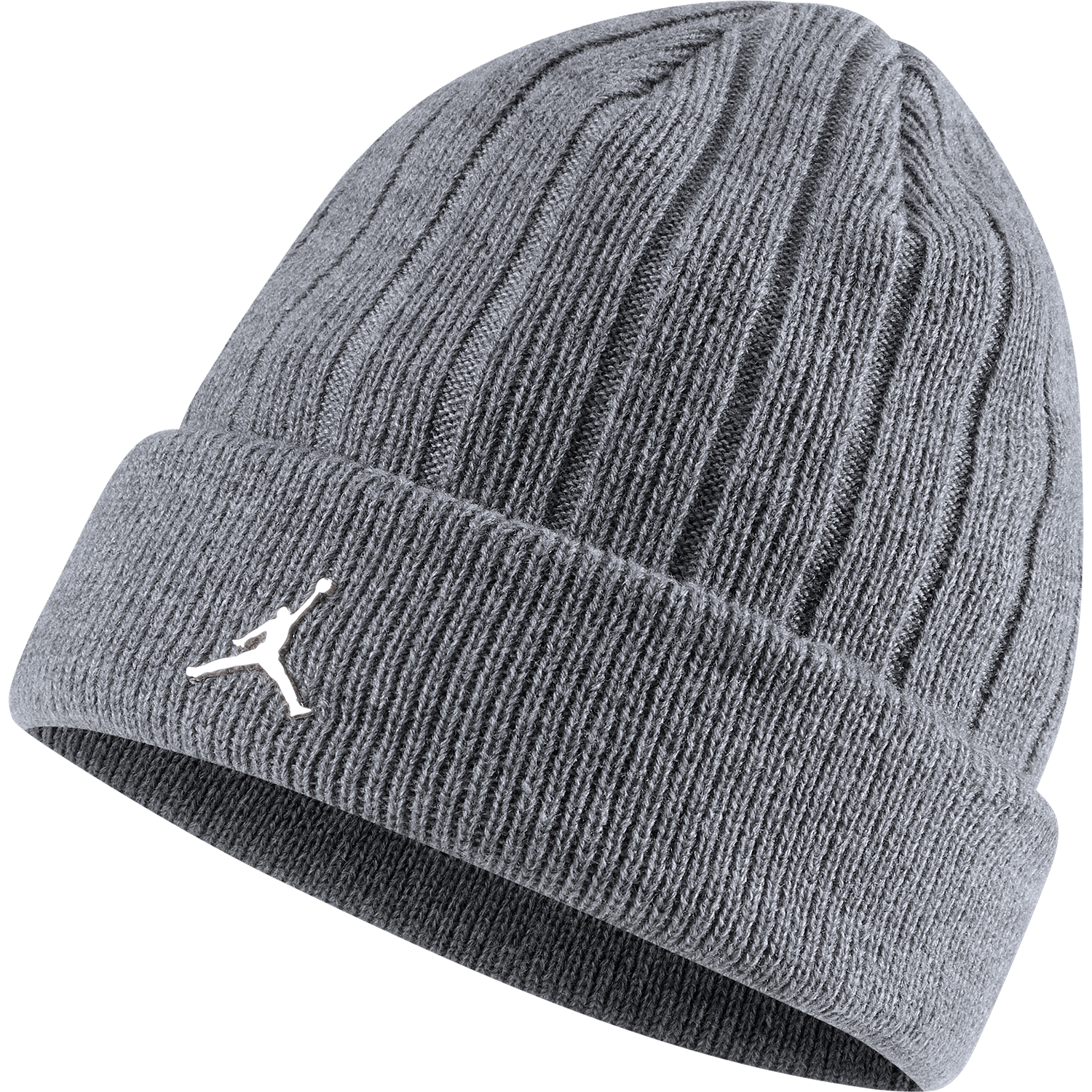 NIKE AIR JORDAN INGOT CUFFED BEANIE CARBON HEATHER