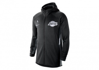 lakers black therma flex hoodie