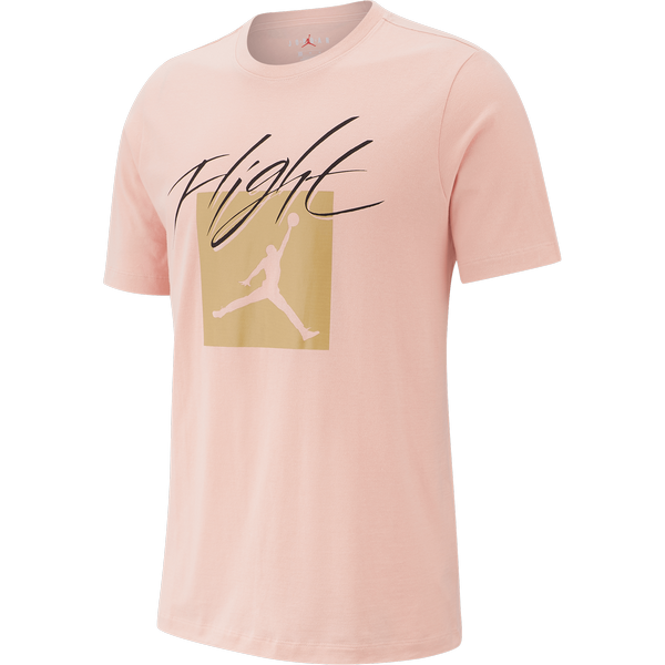 NIKE AIR JORDAN JUMPMAN FLIGHT CREW TEE CORAL STARDUST