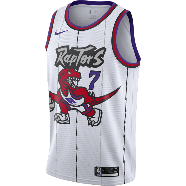 NIKE NBA TORONTO RAPTORS KYLE LOWRY CLASSIC EDITION SWINGMAN JERSEY WHITE