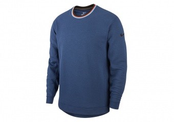 NIKE DRI-FIT LONG SLEEVE TOP COASTAL BLUE