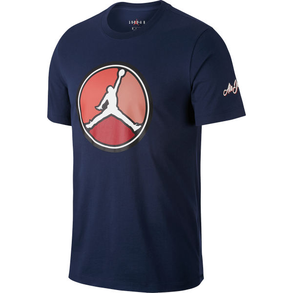 NIKE AIR JORDAN REMASTERED HBR CREW TEE MIDNIGHT NAVY