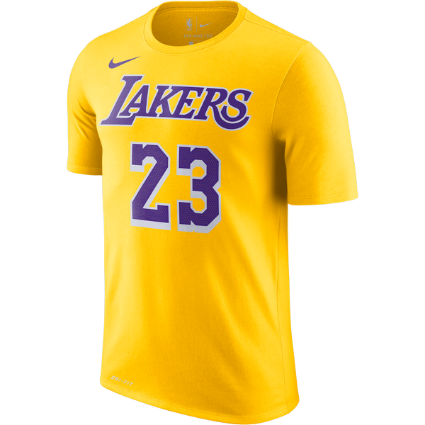 NIKE NBA LOS ANGELES LAKERS LEBRON JAMES DRY TEE AMARILLO