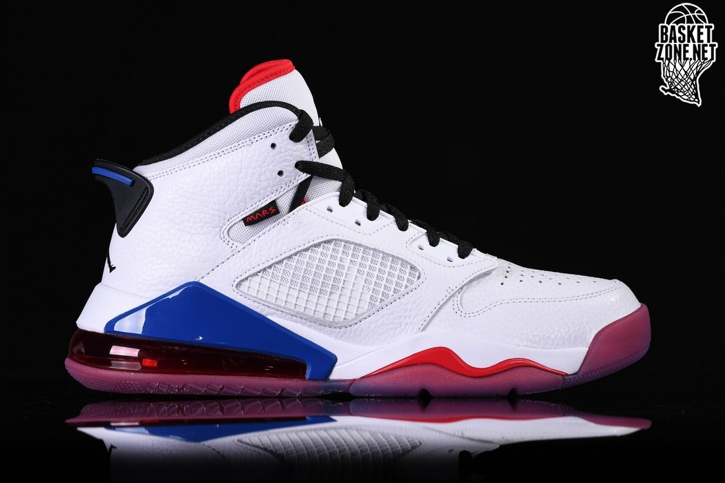 jordan mars 270 white red blue