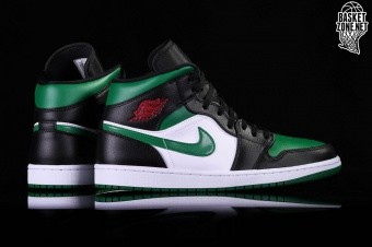 green toe mid jordan 1