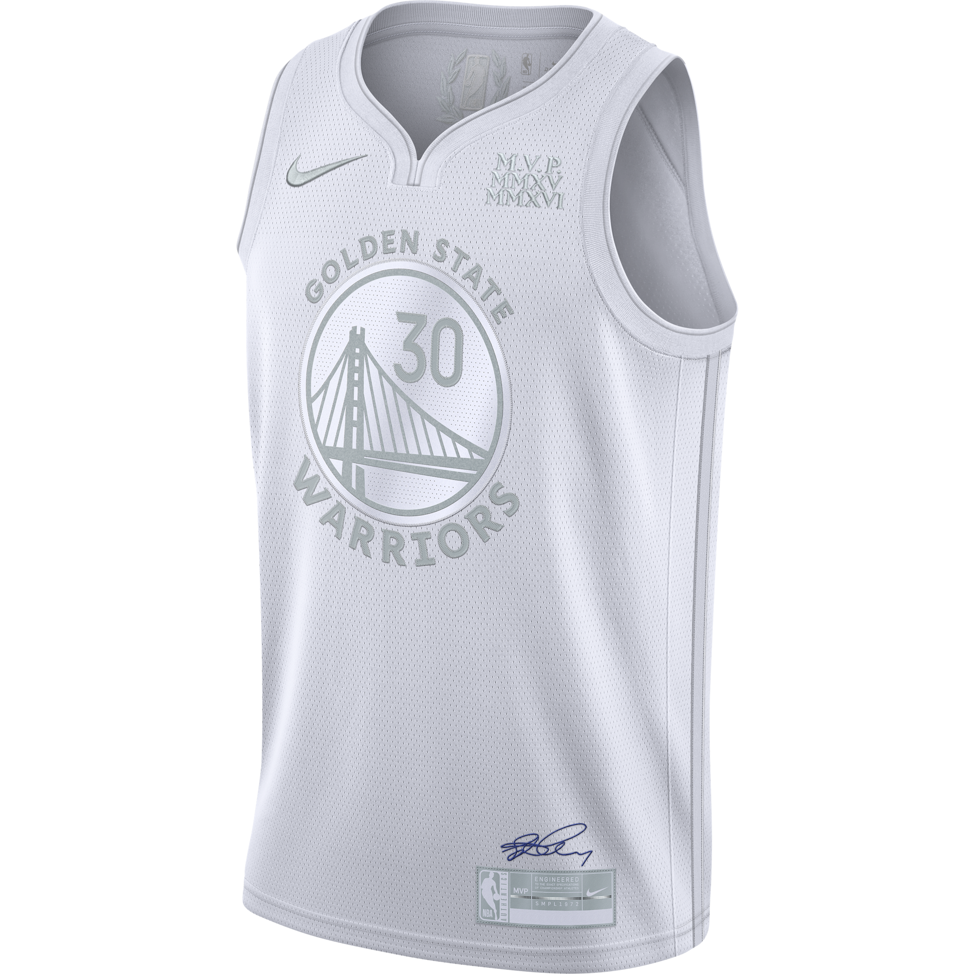 NIKE NBA STEPHEN CURRY MVP JERSEY WHITE