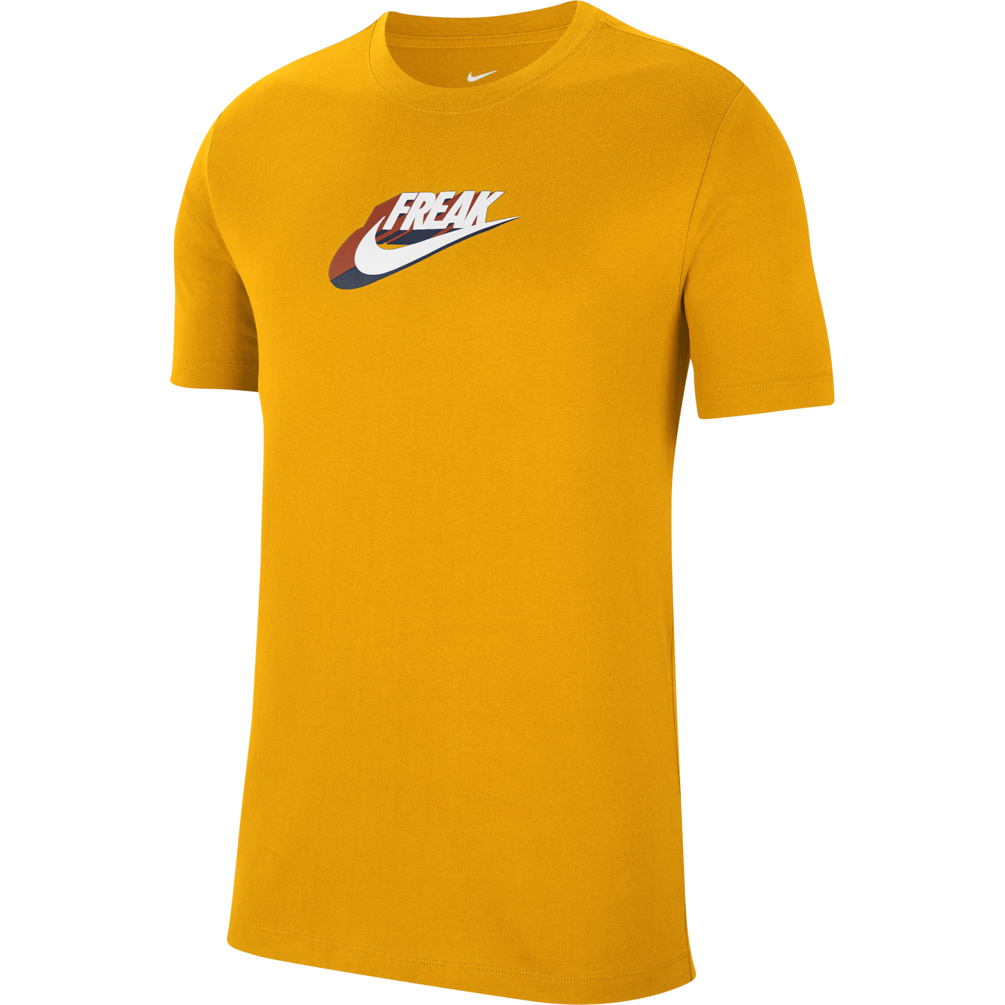 NIKE GIANNIS SWOOSH FREAK DRI-FIT TEE UNIVERSITY GOLD