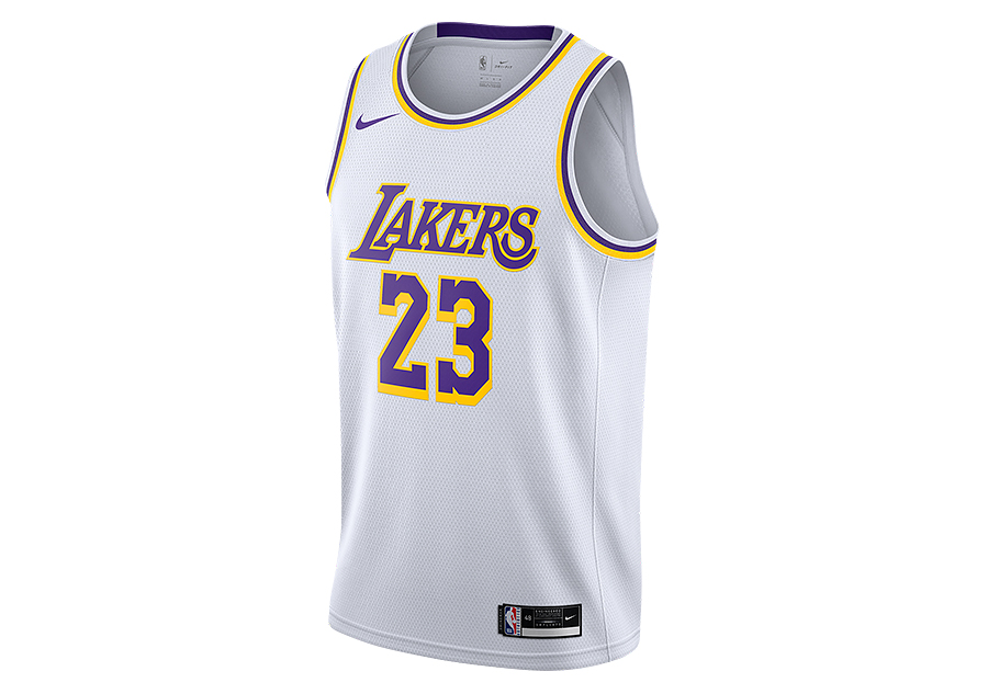 Los Angeles Lakers LeBron James #23 Nike 2021 Swingman Jersey City Edition  Small