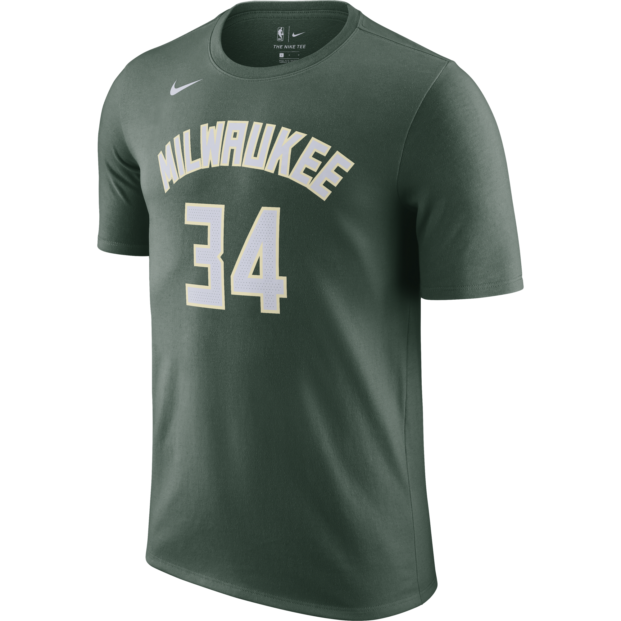 NIKE NBA MILWAUKEE BUCKS GIANNIS ANTETOKOUNMPO TEE FIR