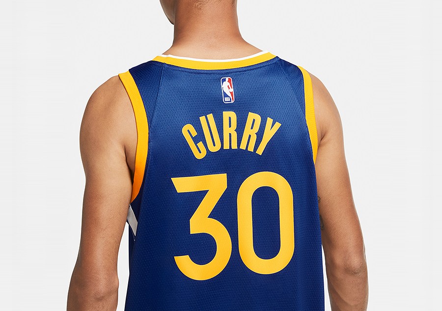 Nike Performance NBA STEPH CURRY GOLDEN STATE WARRIORS NAME & NUMBER HOODIE  - Hoodie - rush blue/blue 