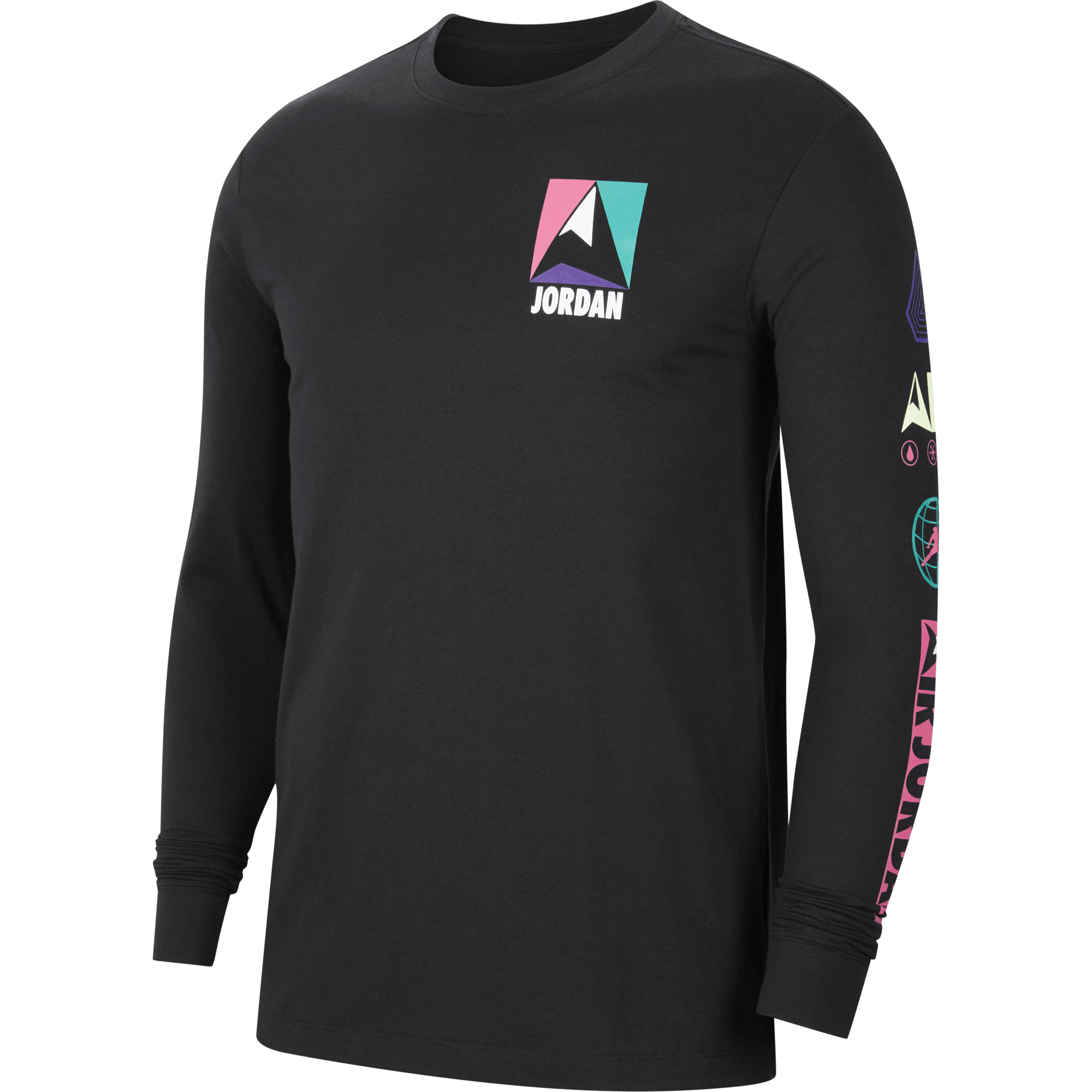 NIKE AIR JORDAN WINTER UTILITY MOUNTAINSIDE LONG-SLEEVE CREW TEE BLACK