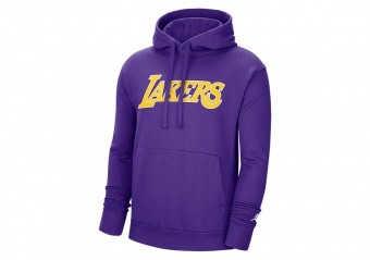 Los Angeles Lakers Nike Courtside Pullover Hoodie - Black