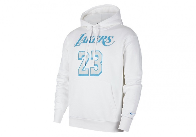 NIKE NBA LOS ANGELES LAKERS LEBRON JAMES CITY EDITION PULLOVER HOODIE WHITE  price €62.50