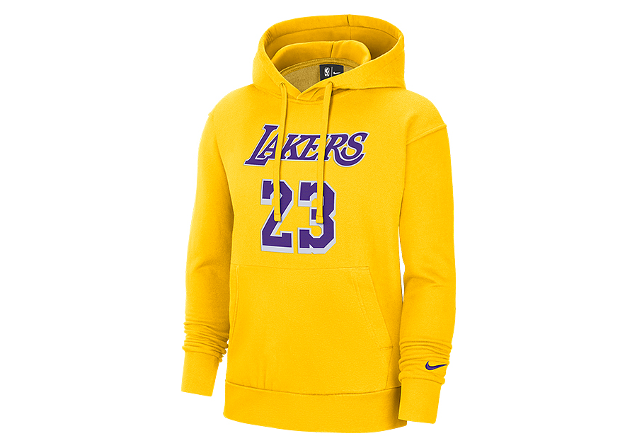 NIKE NBA LOS ANGELES LAKERS LEBRON JAMES ESSENTIAL PULLOVER HOODIE