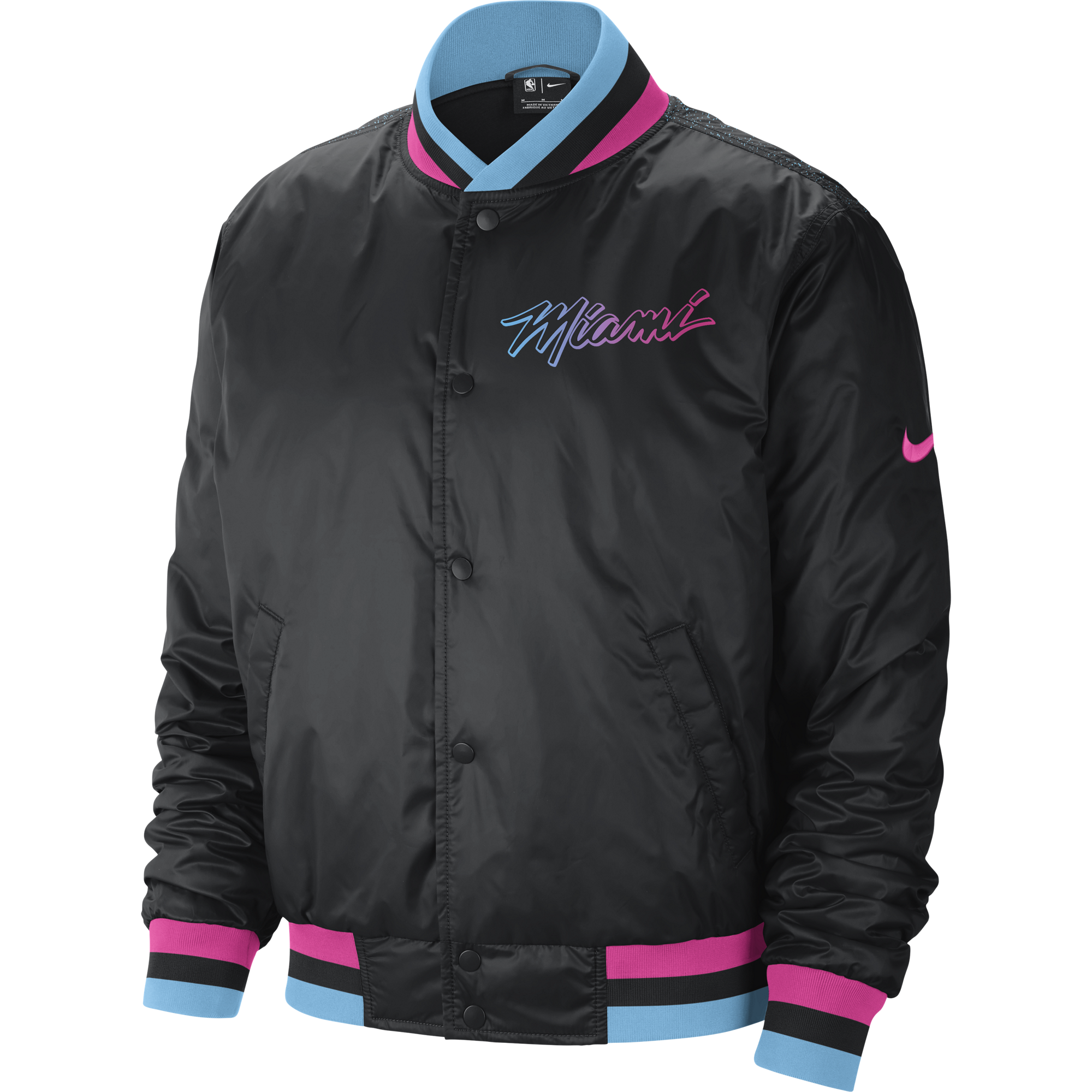 NIKE NBA MIAMI HEAT CITY EDITION COURTSIDE JACKET BLACK