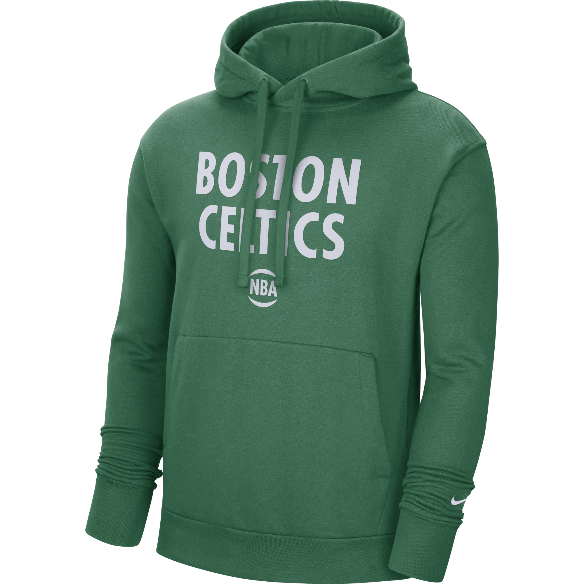 NIKE NBA BOSTON CELTICS CITY EDITION LOGO PULLOVER FLEECE HOODIE CLOVER