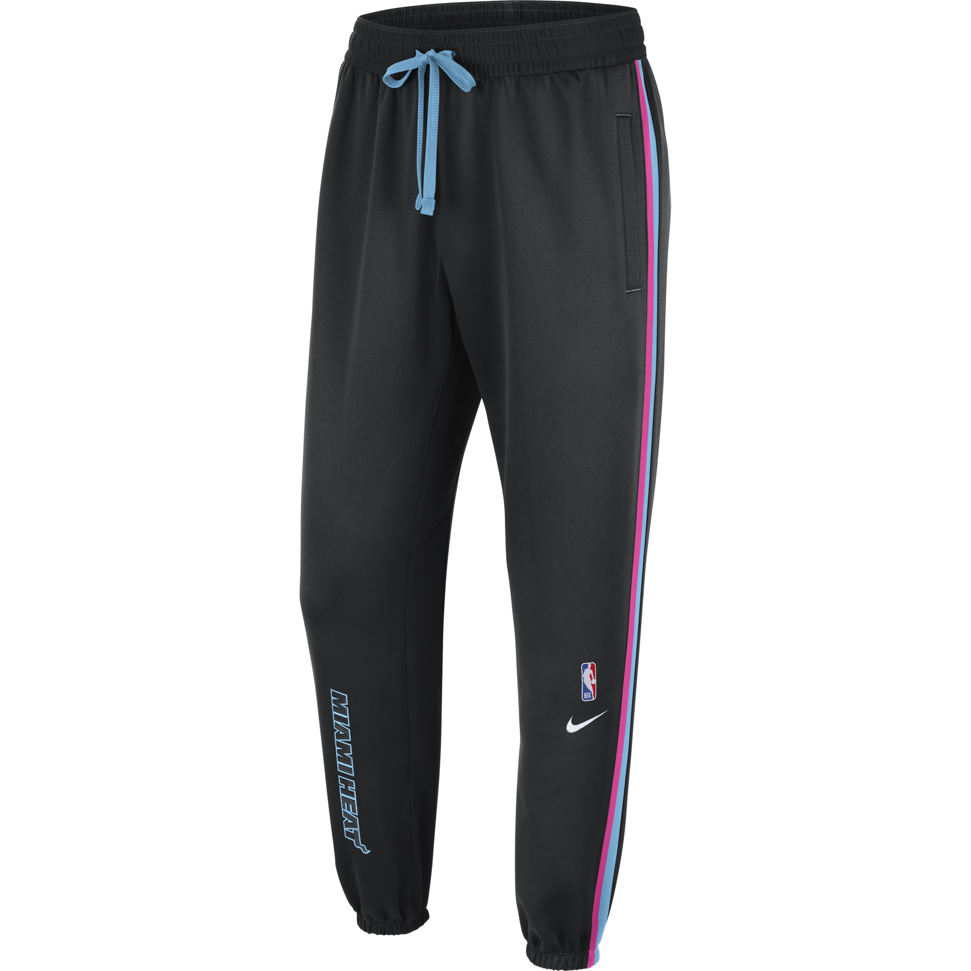 NIKE NBA MIAMI HEAT SHOWTIME CITY EDITION THERMA FLEX PANTS BLACK