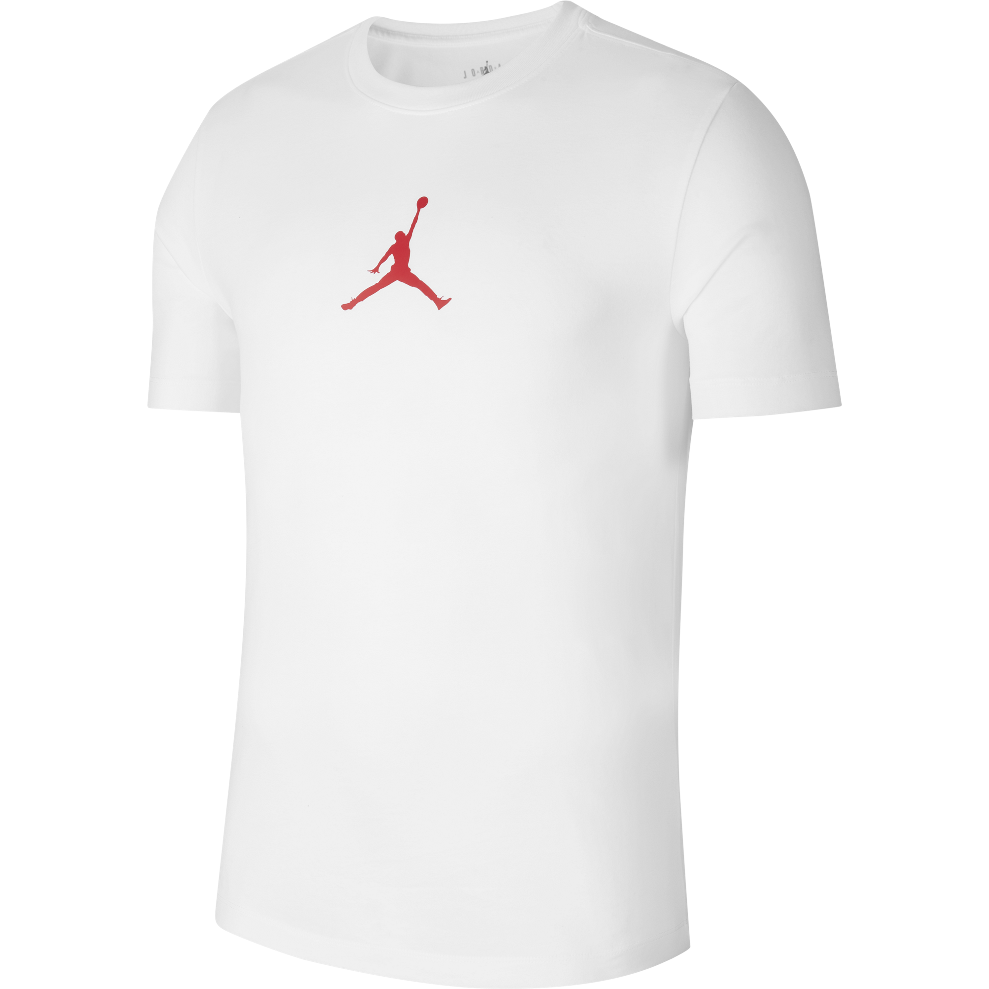 NIKE AIR JORDAN JUMPMAN DRI-FIT CREW TEE WHITE GYM RED