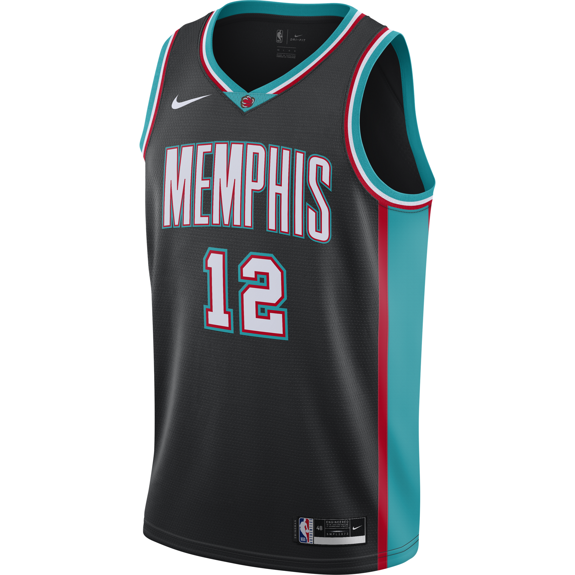 NIKE NBA MEMPHIS GRIZZLIES JA MORANT CLASSIC EDITION SWINGMAN JERSEY BLACK