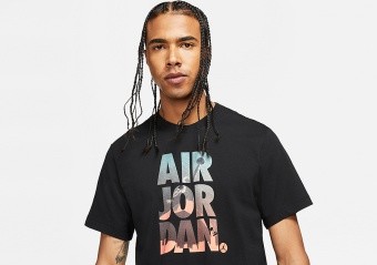 NIKE AIR JORDAN JUMPMAN CLASSICS GRAPHIC CREW TEE BLACK