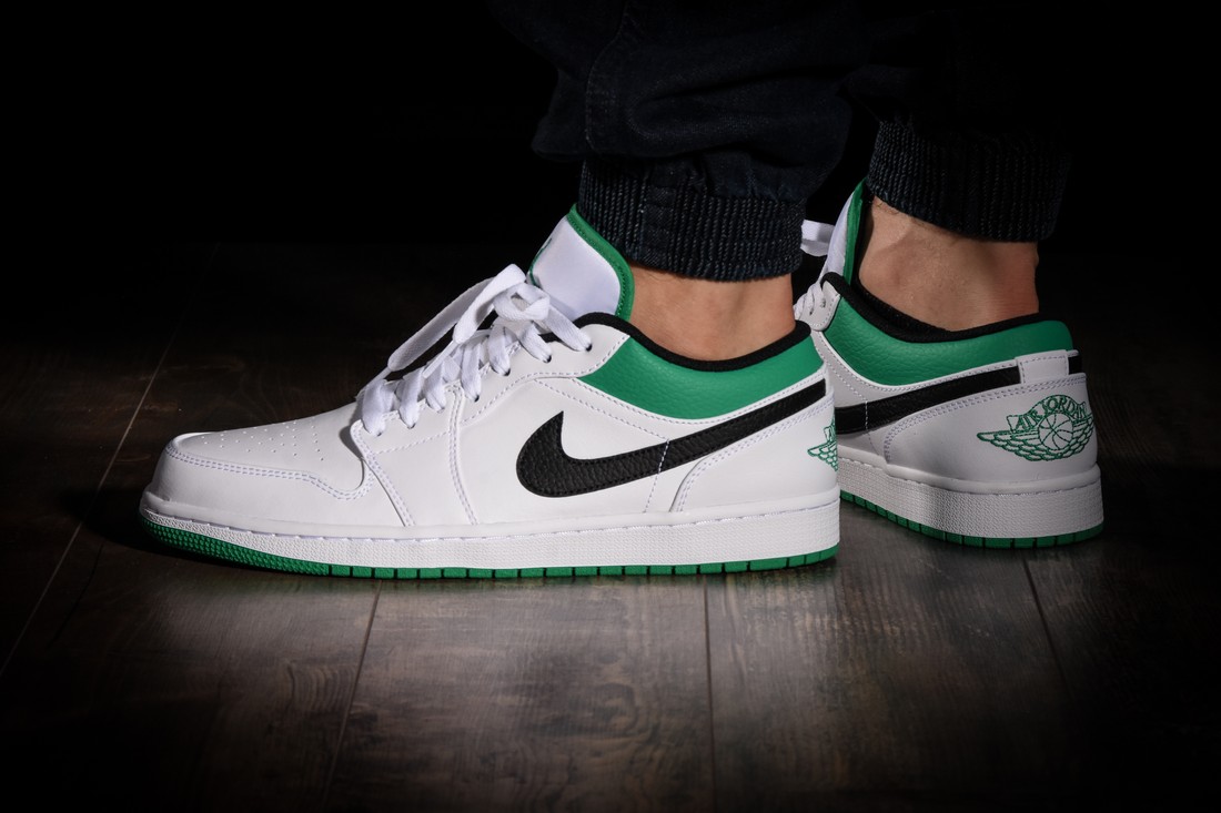 air jordan low white lucky green