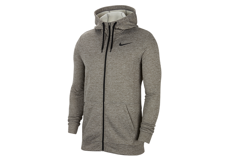 NIKE LEBRON JAMES FLEECE FULL-ZIP HOODIE DARK GREY HEATHER