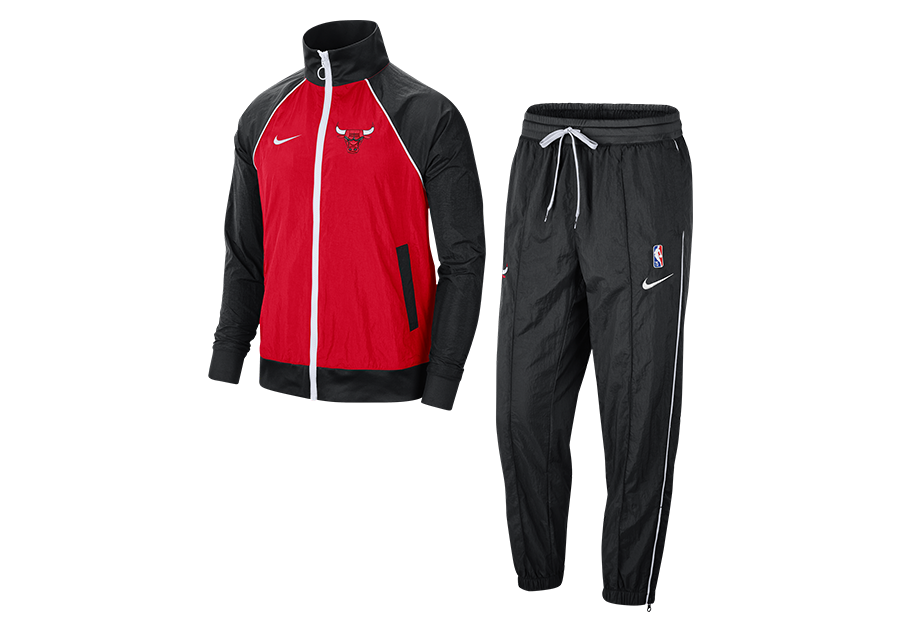 NIKE NBA CHICAGO BULLS TRACKSUIT COURTSIDE 75 BLACK
