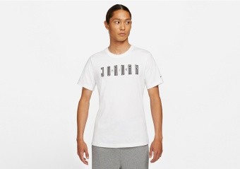 NIKE AIR JORDAN SPORT DNA HBR CREW TEE WHITE