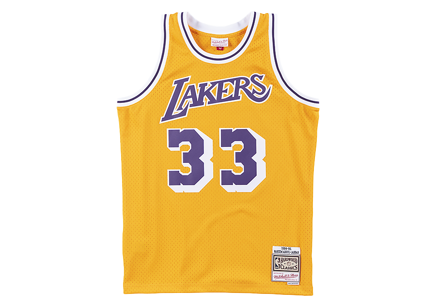 MITCHELL & NESS NBA SWINGMAN JERSEY LOS ANGELES LAKERS - KAREEM ABDUL JABBAR #33