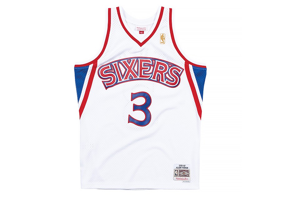 NBA Philadelphia 76ers basketball jersey Allen Iverson #3 by