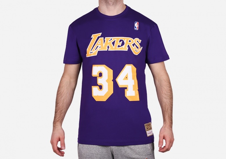 MITCHELL & NESS NAME&NUMBER TEE LOS ANGELES LAKERS – SHAQUILLE O’NEAL