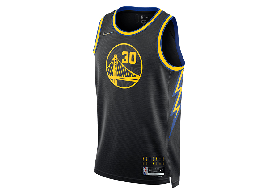 2021 Nike NBA Golden State Warriors Curry City Edition Swingman Jersey 48 L