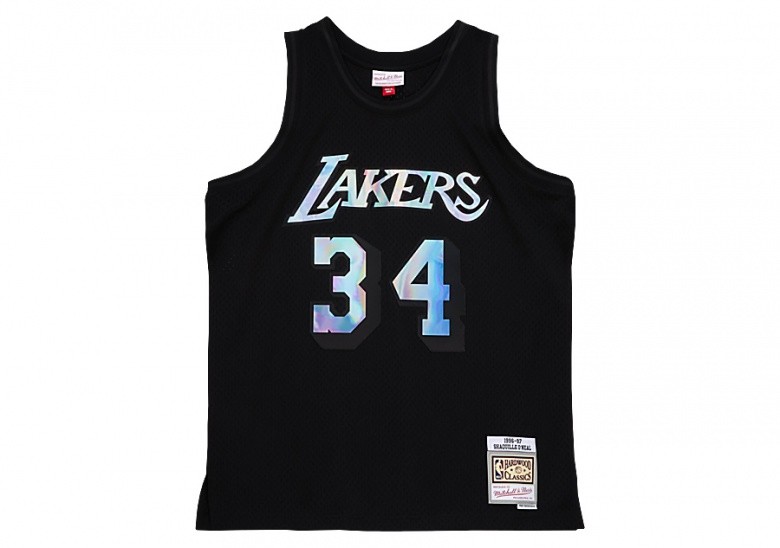 MITCHELL & NESS IRIDESCENT SWINGMAN JERSEY SHAQUILLE O'NEAL LOS ANGELES LAKERS