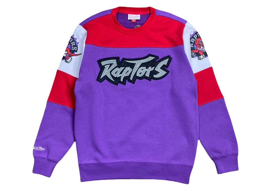 MITCHELL & NESS OVERTIME FLEECE CREW SWEATSHIRT TORONTO RAPTORS