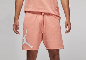 NIKE AIR JORDAN ESSENTIALS FLEECE SHORTS LIGHT MADDER ROOT