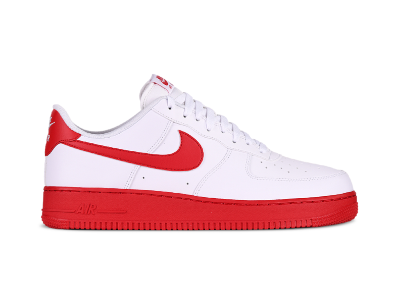 Red bottom air forces cheap
